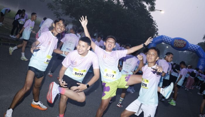 Populerkan Gaya Hidup Sehat, Mahasiswa PR President University Sukses Gelar Run & Joy 5K
