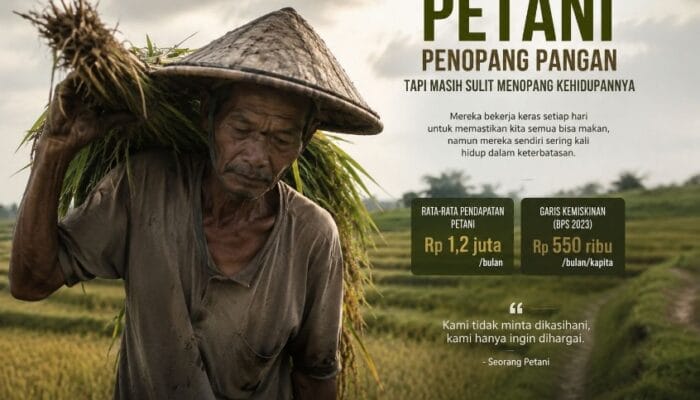 Petani Menjadi Penopang Pangan, tetapi Masih Sulit Menopang Kehidupannya